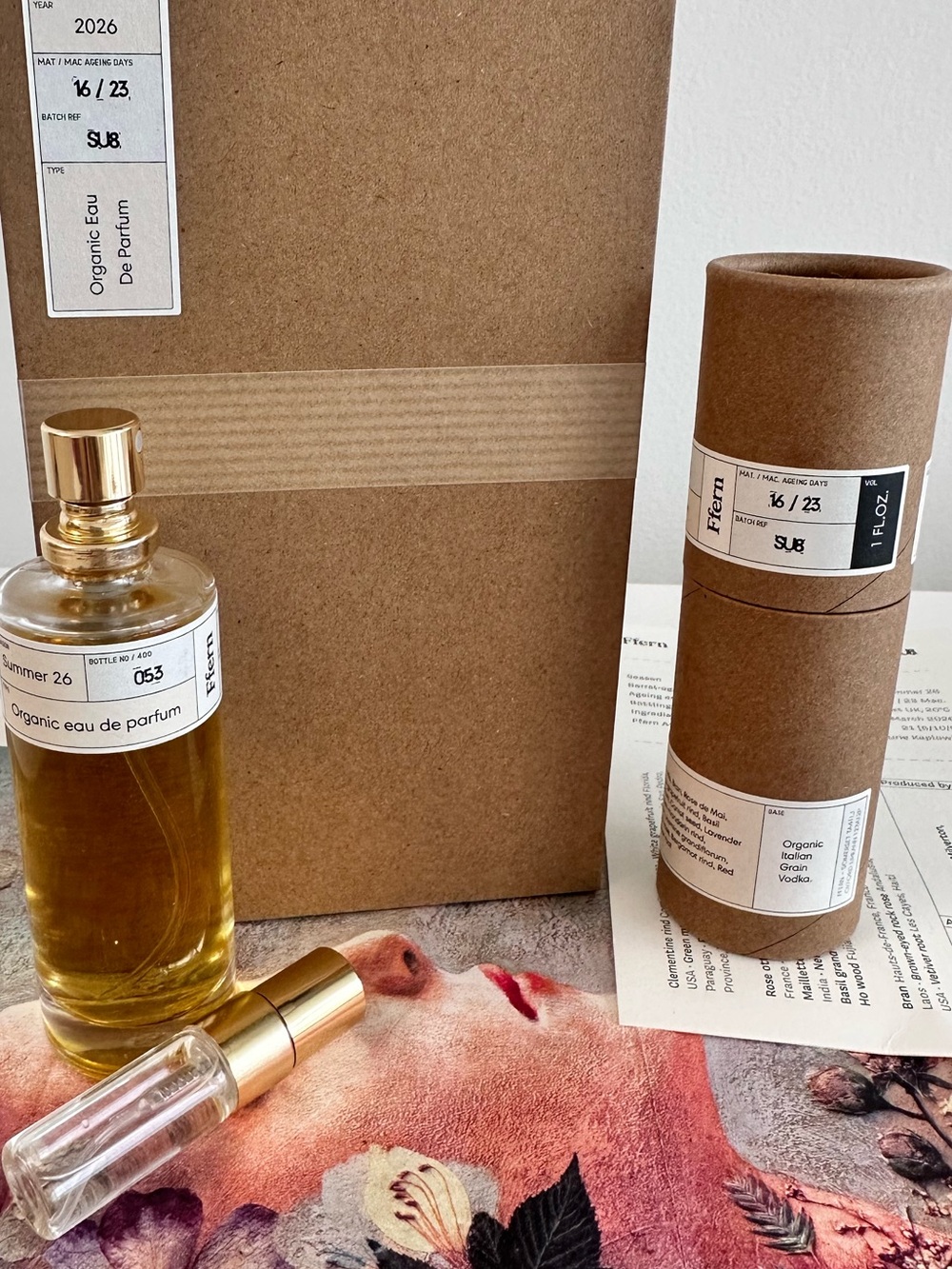FFERN SUMMER 2026 perfume sample 3ml organic authentic limited ed clean notes
